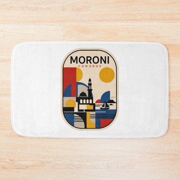 Item preview, Vintage Moroni Comoros Geometric Travel Cityscape designed and sold by k3rstman1.