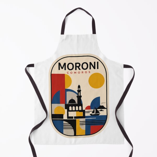 Item preview, Vintage Moroni Comoros Geometric Travel Cityscape designed and sold by k3rstman1.