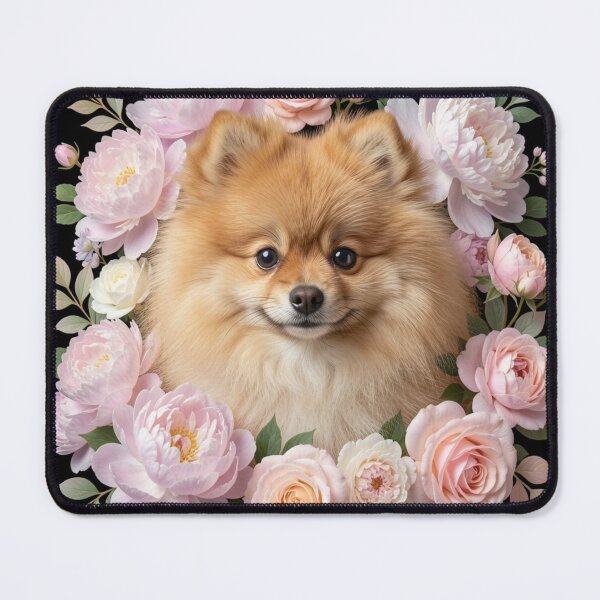 Item preview, Pomeranian | Floral Frame designed and sold by JanjjaSoulInk.
