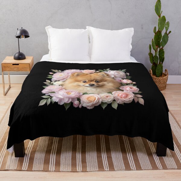Item preview, Pomeranian | Floral Frame designed and sold by JanjjaSoulInk.