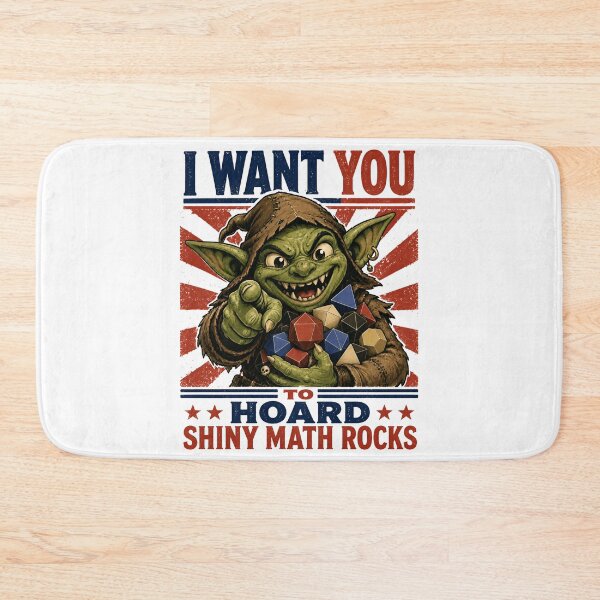 Item preview, Hoard Shiny Math Rocks Cute Dice Goblin Parody designed and sold by Fenay Designs.