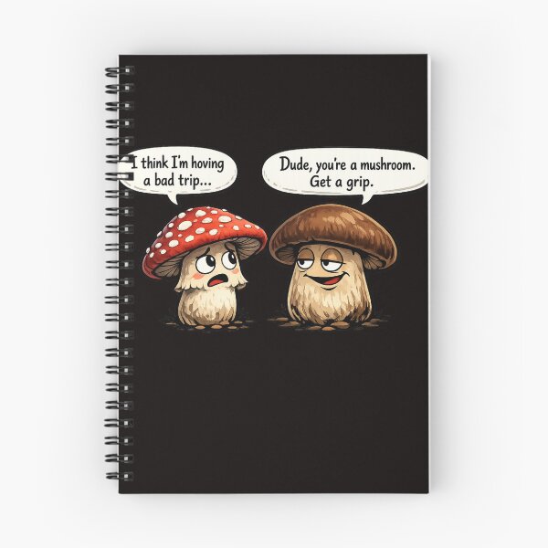 Item preview, Bad Trip? You're a Mushroom. Get a Grip. Funny Mushroom Cartoon designed and sold by Tadeusz1.