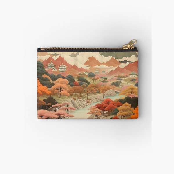 Item preview, Traditional Japanese Illustration - Autumn Day in a Japanese Village designed and sold by DaisukiTokyo.