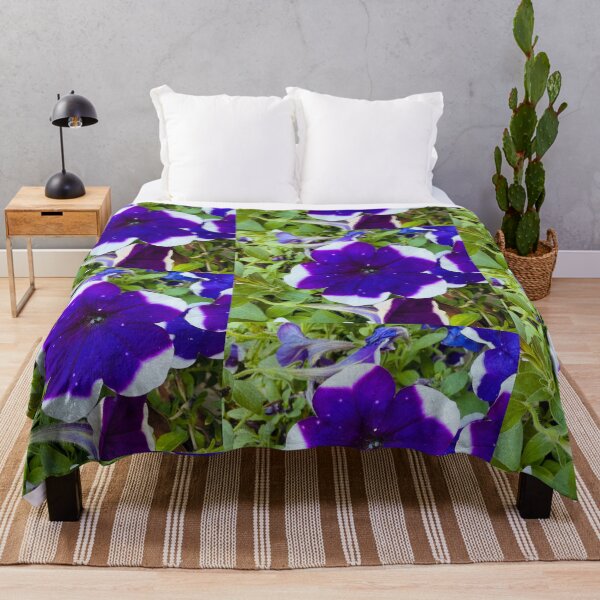 Item preview, Starry Purple and White Bi-Color Petunia Flower designed and sold by BalkanBloom.