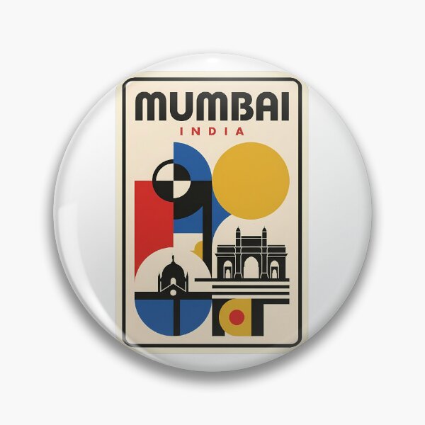 Item preview, Mumbai India Gateway of India Retro Geometric designed and sold by k3rstman1.