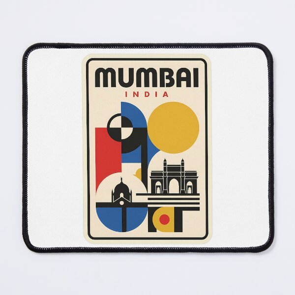 Item preview, Mumbai India Gateway of India Retro Geometric designed and sold by k3rstman1.
