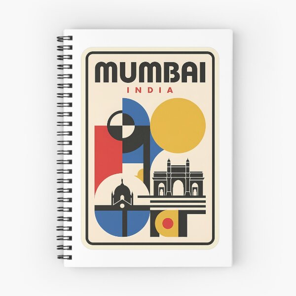 Artikelvorschau, Mumbai, Indien – Gateway of India im Retro-Geometrie-Stil entworfen und verkauft von k3rstman1.