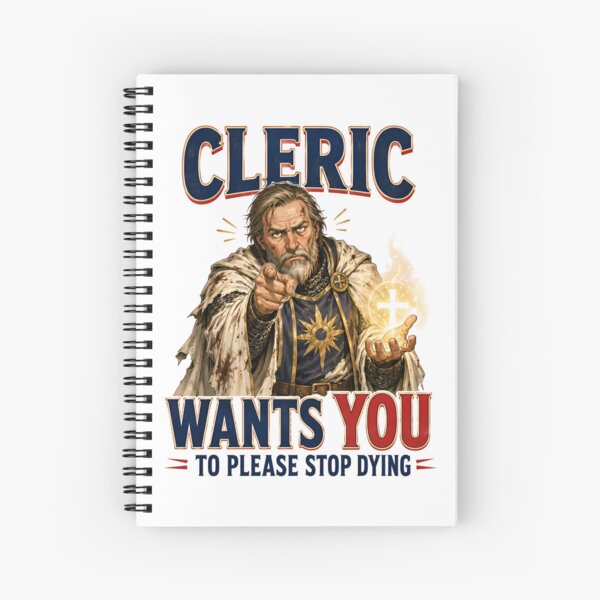 Item preview, Cleric Wants You To Please Stop Dying Graphic designed and sold by Fenay Designs.