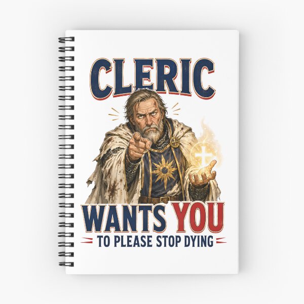 Item preview, Cleric Wants You To Please Stop Dying Graphic designed and sold by Fenay Designs.