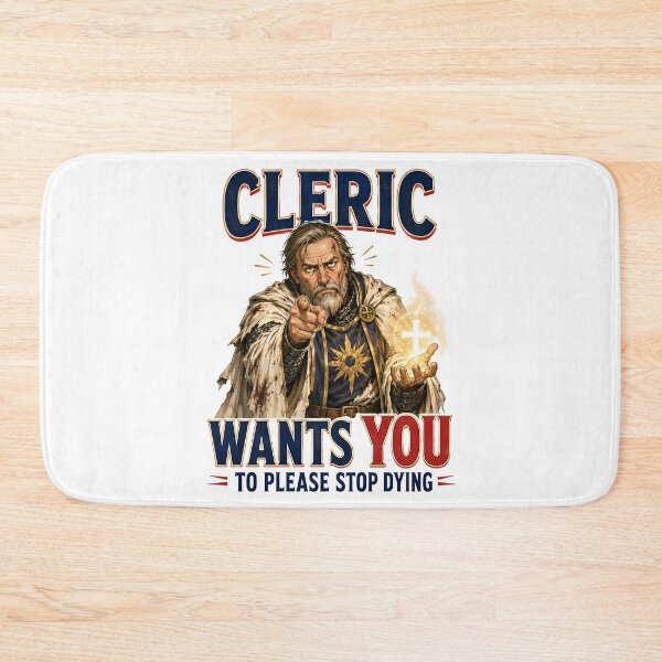 Item preview, Cleric Wants You To Please Stop Dying Graphic designed and sold by Fenay Designs.