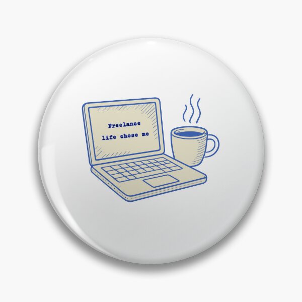 Item preview, Freelance Life Chose Me – Cozy Freelancer Illustration designed and sold by alaa9898.