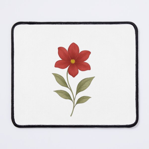 Item preview, Red Watercolor Flower Print | Botanical Floral Illustration | Vintage Style Wall Art Gift designed and sold by The-SilentPlace.