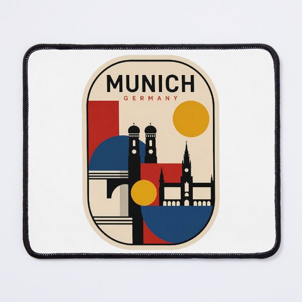 Item preview, Munich Germany Retro Minimalist City Skyline designed and sold by k3rstman1.