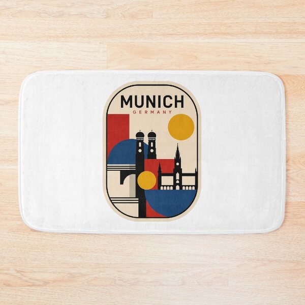 Item preview, Munich Germany Retro Minimalist City Skyline designed and sold by k3rstman1.