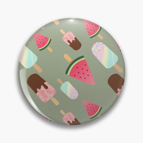 Item preview, Cute Watermelon and Summer Ice Cream Popsicles Pattern designed and sold by Nikola Dio.