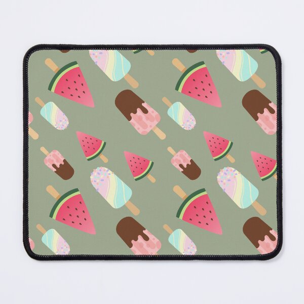 Item preview, Cute Watermelon and Summer Ice Cream Popsicles Pattern designed and sold by Nikola Dio.