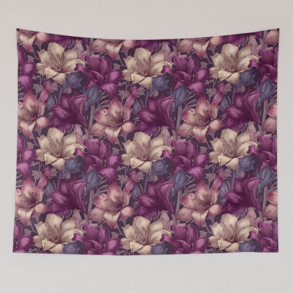 Item preview, Wild Amaryllis Print  - Birth Flower Pattern   - Christmas Gifts For Men designed and sold by RoyalStarsPatts.
