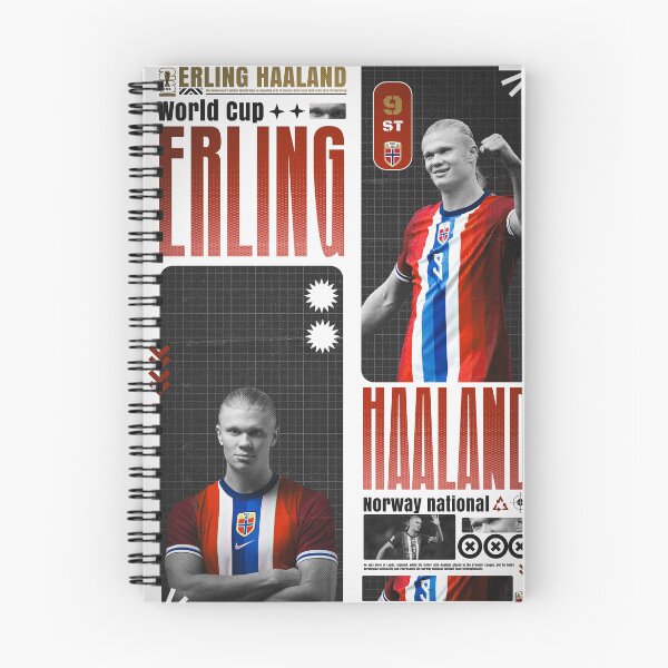 Item preview, Erling Haaland - Norway #9 Striker Industrial Graphic Art designed and sold by Shopunte.