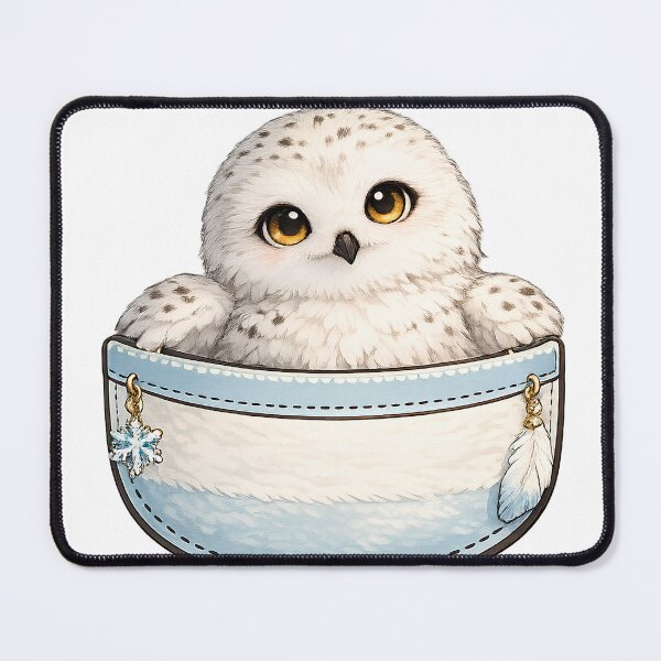 Item preview, Pocket - Baby Snowy Owl designed and sold by BlackBullWarrior.