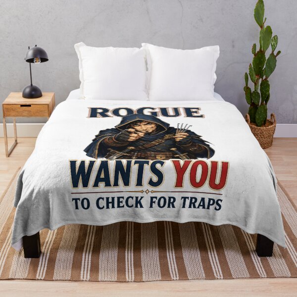Item preview, Rogue Wants You To Check For Traps Funny Design designed and sold by Fenay Designs.