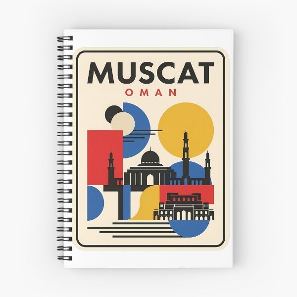 Item preview, Muscat Oman Geometric Abstract Skyline Travel Art designed and sold by k3rstman1.