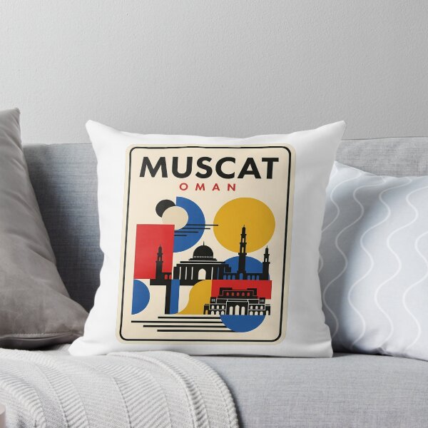 Item preview, Muscat Oman Geometric Abstract Skyline Travel Art designed and sold by k3rstman1.