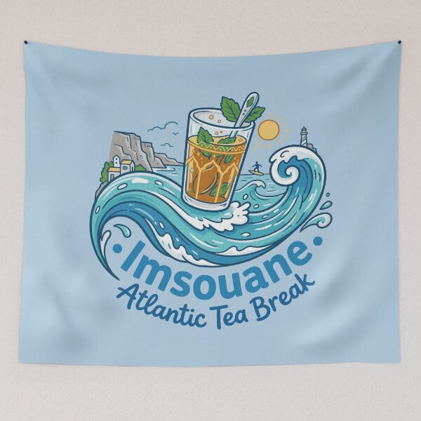 Item preview, lmsouane Morocco, Surf, Tea & Atlantic Coastal Vibes designed and sold by bihtti.