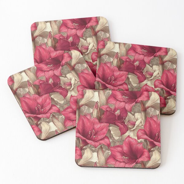 Item preview, Charming Amaryllis Floral  - Flower Bouquet Pattern   - Christmas Gifts For Mom designed and sold by RoyalStarsPatts.