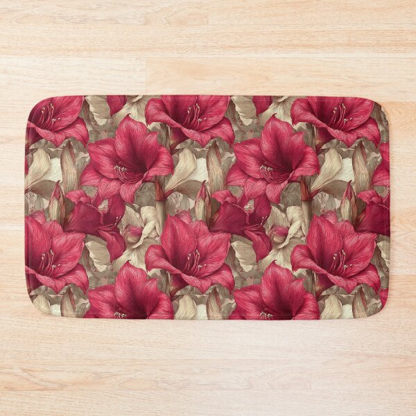 Item preview, Charming Amaryllis Floral  - Flower Bouquet Pattern   - Christmas Gifts For Mom designed and sold by RoyalStarsPatts.