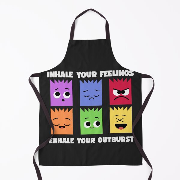 Item preview, Inhale Your Feelings Exhale Your Outburst Colorful Emotion Characters Mental Health Quote designed and sold by SHREE ART STUDIO.
