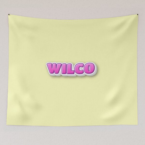 Item preview, Wilco Pink Bubble Letter Retro 3D Pop Art designed and sold by creativerooney.