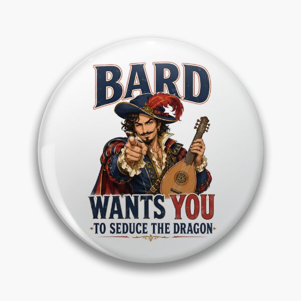 Item preview, Bard Wants You To Seduce The Dragon Tabletop Parody Art designed and sold by Fenay Designs.