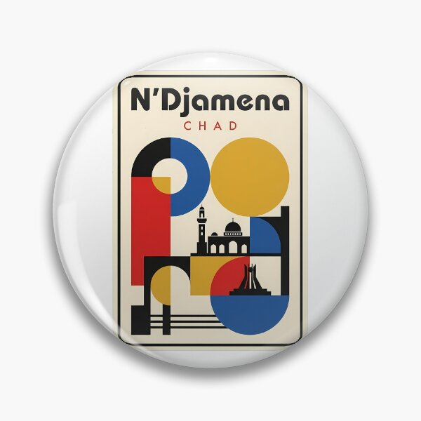 Item preview, N'Djamena Chad Abstract City Landmark Travel Geometric designed and sold by k3rstman1.