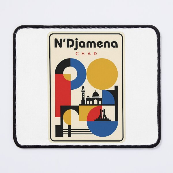 Item preview, N'Djamena Chad Abstract City Landmark Travel Geometric designed and sold by k3rstman1.