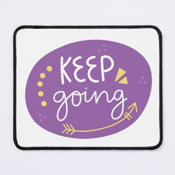 Item preview, Keep Going Cute Motivational Positive Aesthetic Sticker designed and sold by UniqueVibesArt.