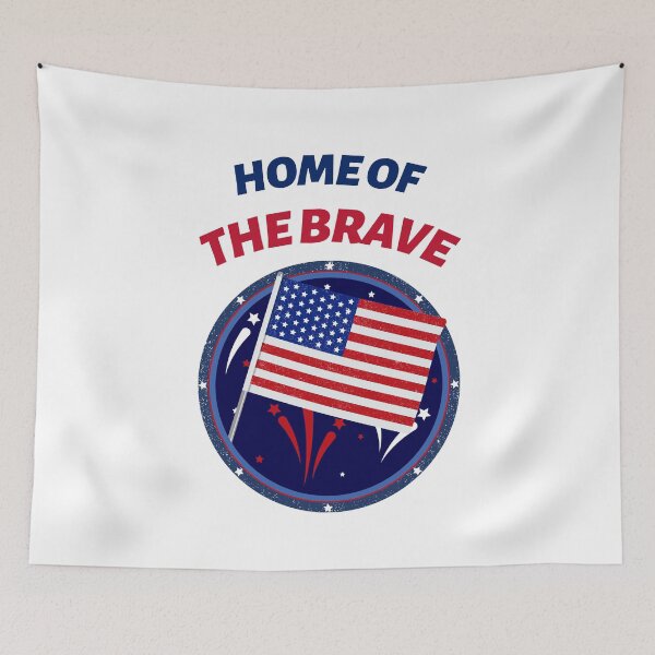 Item preview, HOME OF THE BRAVE designed and sold by SudeeshArt.