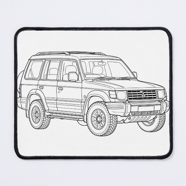 Item preview, Mitsubishi Pajero illustration designed and sold by the-cc.