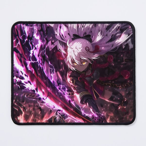 Item preview, Lightning Samurai Anime Girl | Dark Fantasy Warrior With Katana | Purple Energy Manga Artwork designed and sold by Dyan4.
