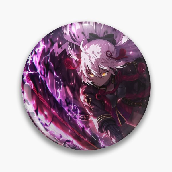 Item preview, Lightning Samurai Anime Girl | Dark Fantasy Warrior With Katana | Purple Energy Manga Artwork designed and sold by Dyan4.