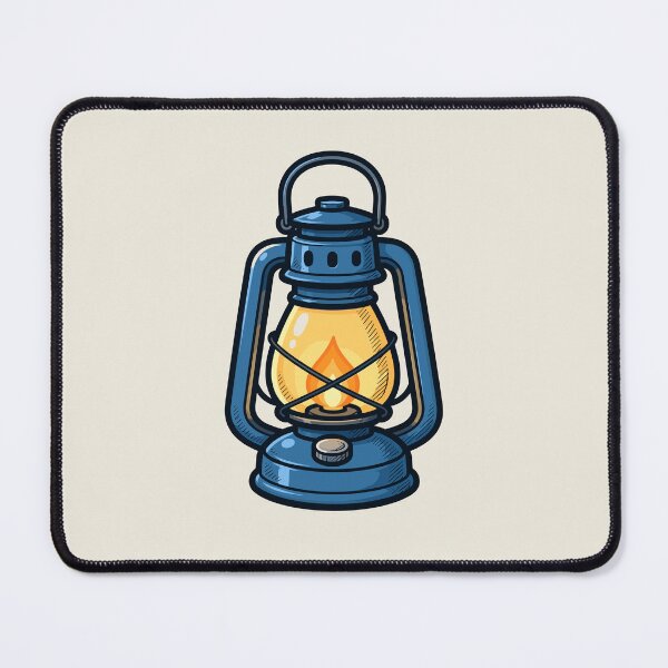 Item preview, Blue Vintage Camping Lantern Outdoor Adventure Campfire Design designed and sold by American Spirit.