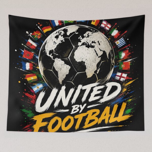 Item preview, United By Football Globe Design | Soccer World Cup Flags Artwork designed and sold by DoneAndDusted.