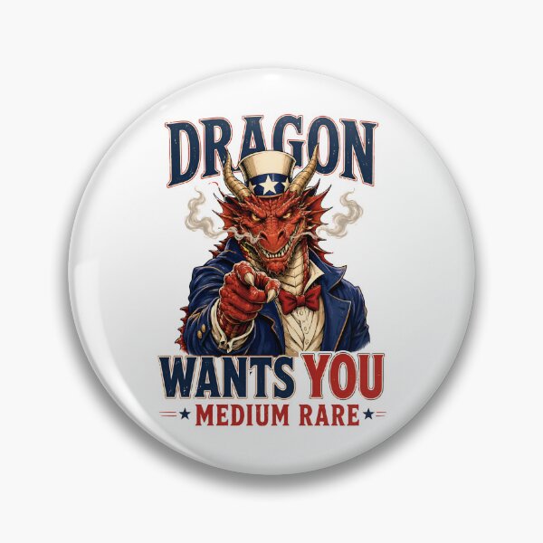 Item preview, Dragon Wants You Medium Rare Parody Art designed and sold by Fenay Designs.