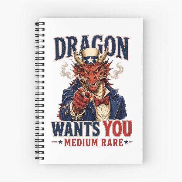 Item preview, Dragon Wants You Medium Rare Parody Art designed and sold by Fenay Designs.
