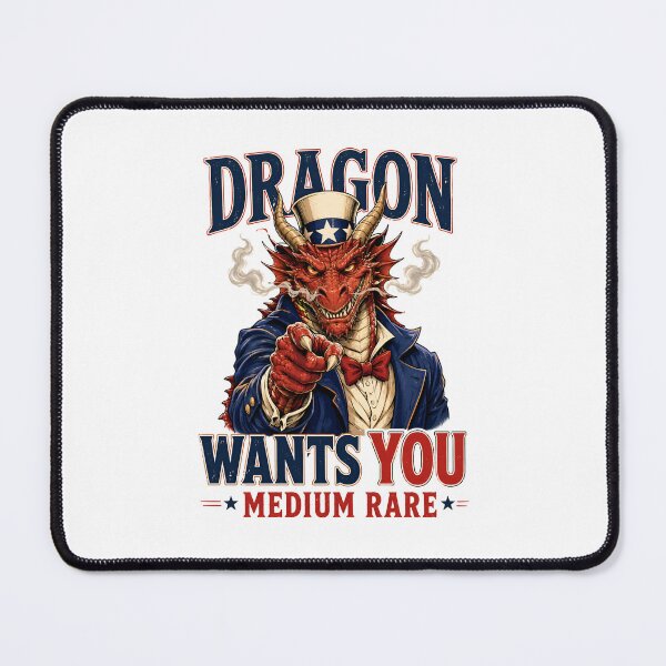 Item preview, Dragon Wants You Medium Rare Parody Art designed and sold by Fenay Designs.