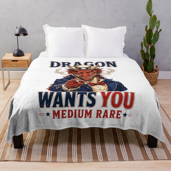Item preview, Dragon Wants You Medium Rare Parody Art designed and sold by Fenay Designs.
