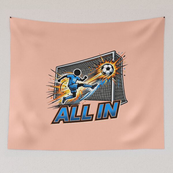 Item preview, Rise Above Football Kick | Motivational Stickman Sports Design designed and sold by Chroma Dreams .