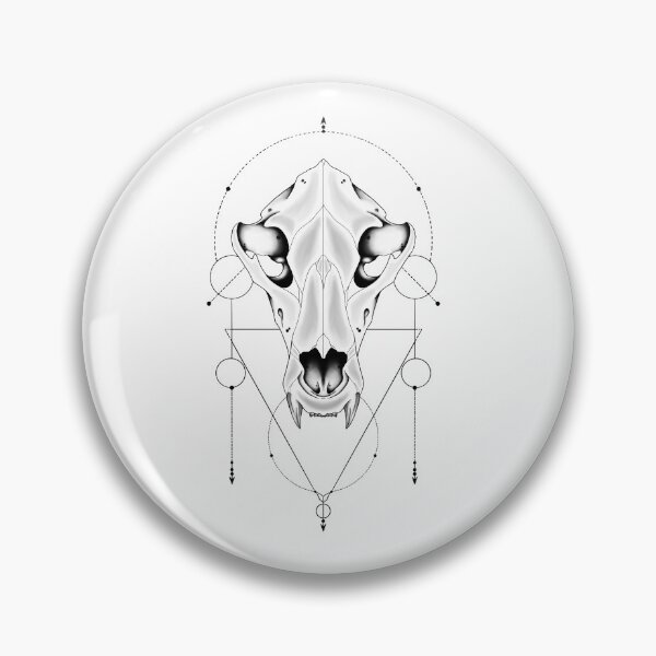 Item preview, Geometric Grizzly Bear Skull Sacred Geometry Art designed and sold by Salty Psyche.