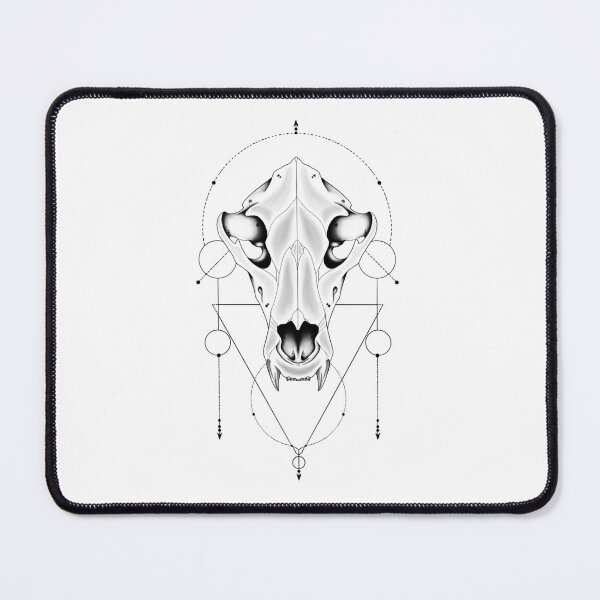 Item preview, Geometric Grizzly Bear Skull Sacred Geometry Art designed and sold by Salty Psyche.