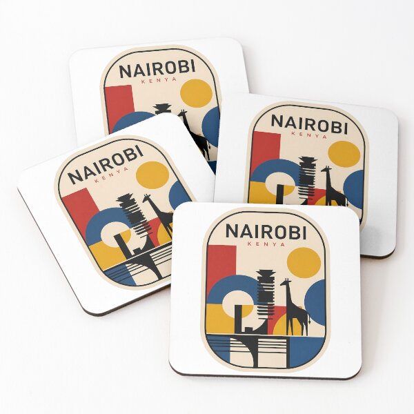 Item preview, Geometric Nairobi Kenya Modern Abstract Travel Graphic designed and sold by k3rstman1.