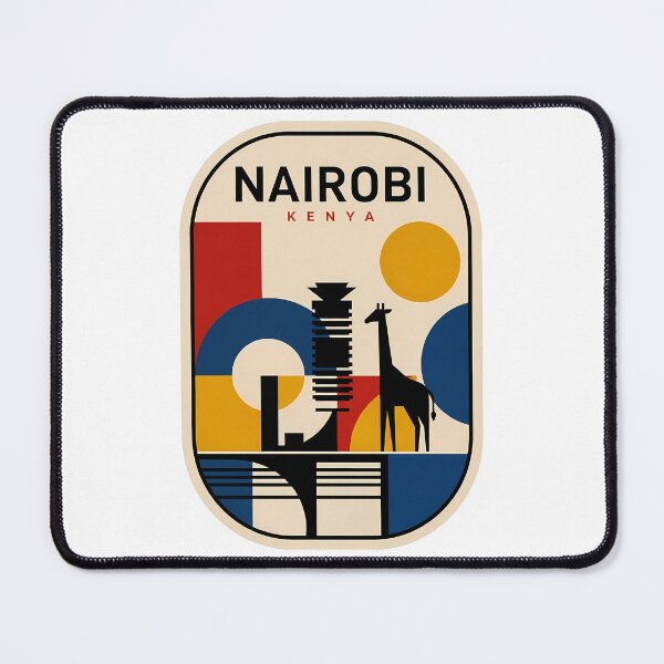 Item preview, Geometric Nairobi Kenya Modern Abstract Travel Graphic designed and sold by k3rstman1.